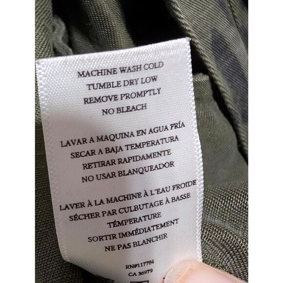 Rails Women's Green Cheetah Print Front-Zip Long-Sleeve Jacket Size L - Picture 7 of 9